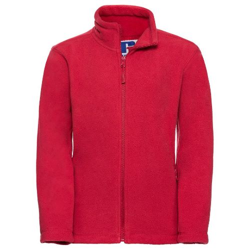 Russell Europe Kids Full-Zip Outdoor Fleece Classic Red